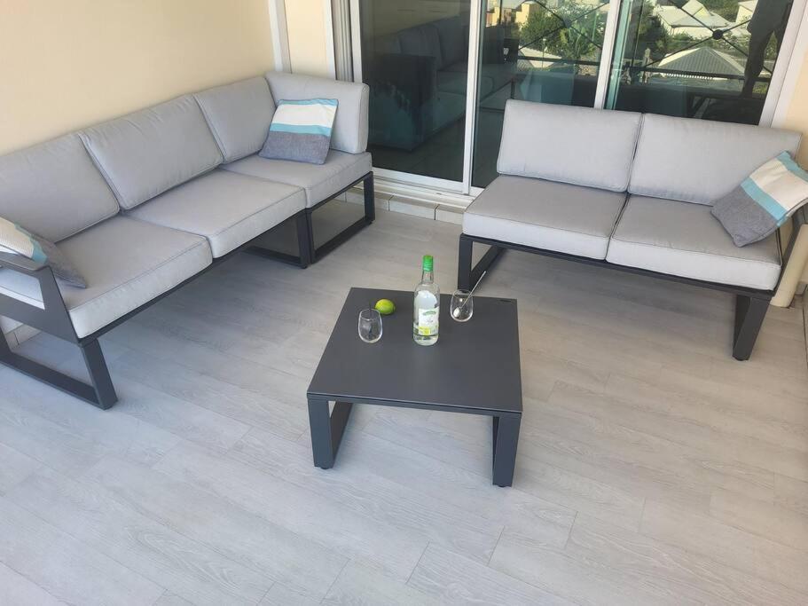 Ferienwohnung Beau T3 Litchi Vue Ocean Piscine Saint-Gilles-les-Bains Exterior foto