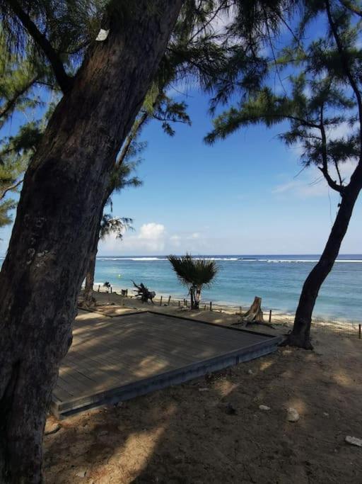 Ferienwohnung Beau T3 Litchi Vue Ocean Piscine Saint-Gilles-les-Bains Exterior foto