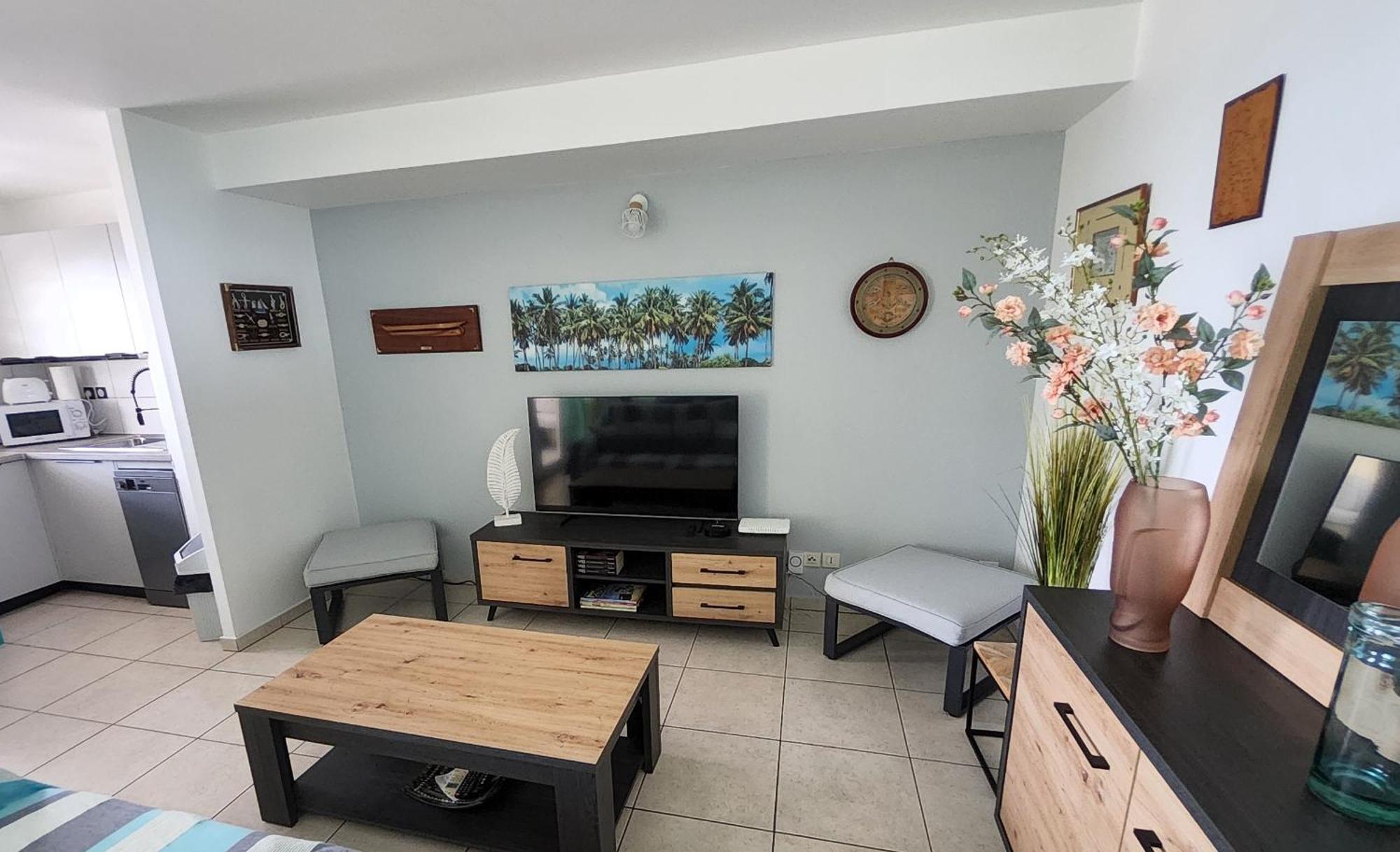 Ferienwohnung Beau T3 Litchi Vue Ocean Piscine Saint-Gilles-les-Bains Exterior foto
