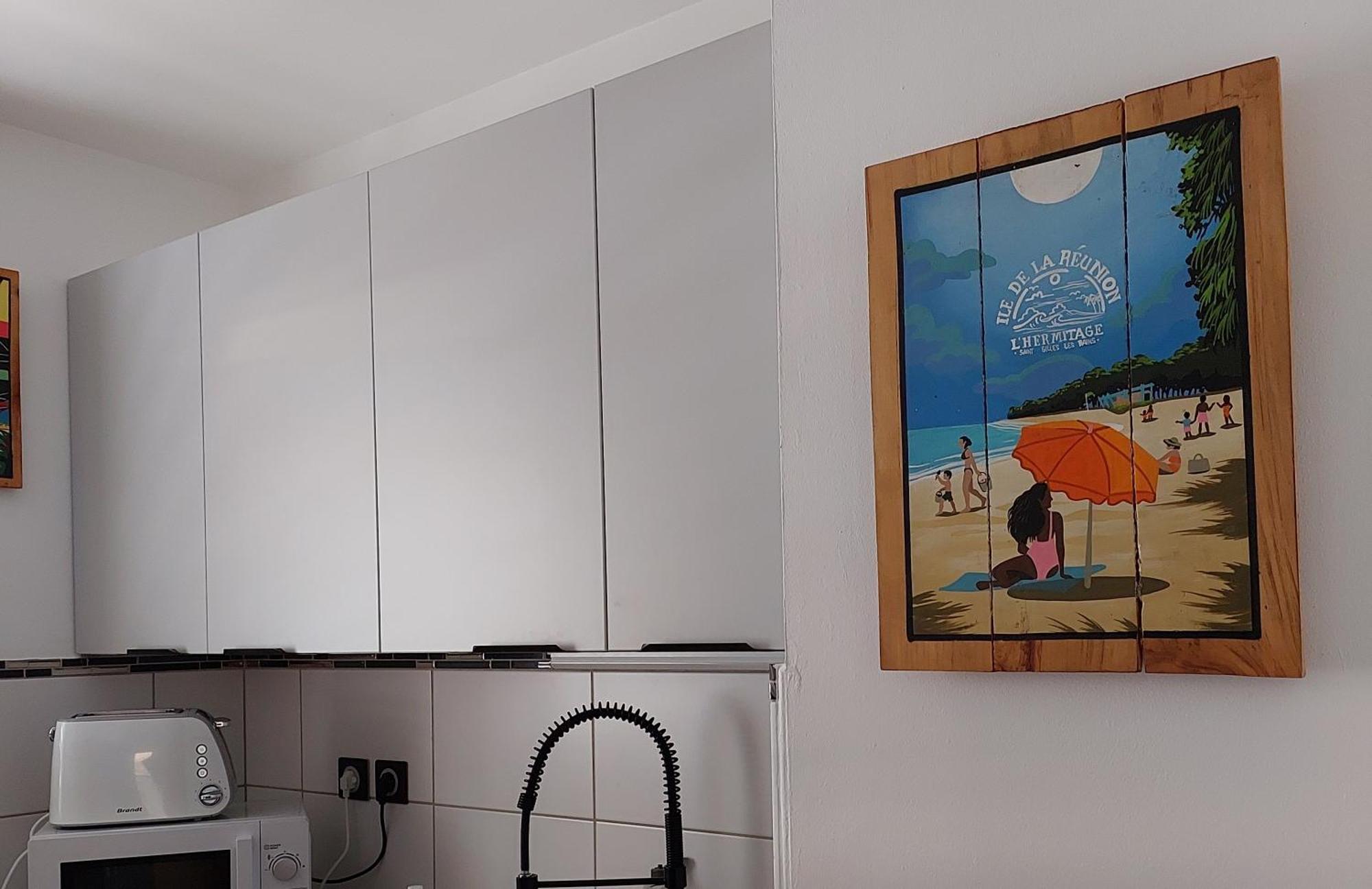 Ferienwohnung Beau T3 Litchi Vue Ocean Piscine Saint-Gilles-les-Bains Exterior foto