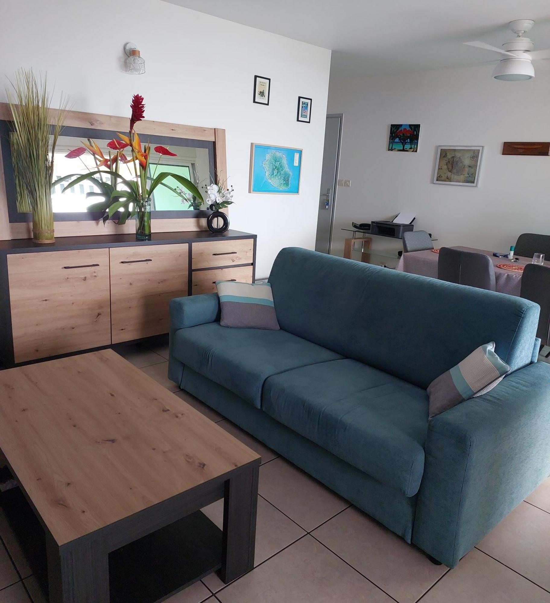 Ferienwohnung Beau T3 Litchi Vue Ocean Piscine Saint-Gilles-les-Bains Exterior foto